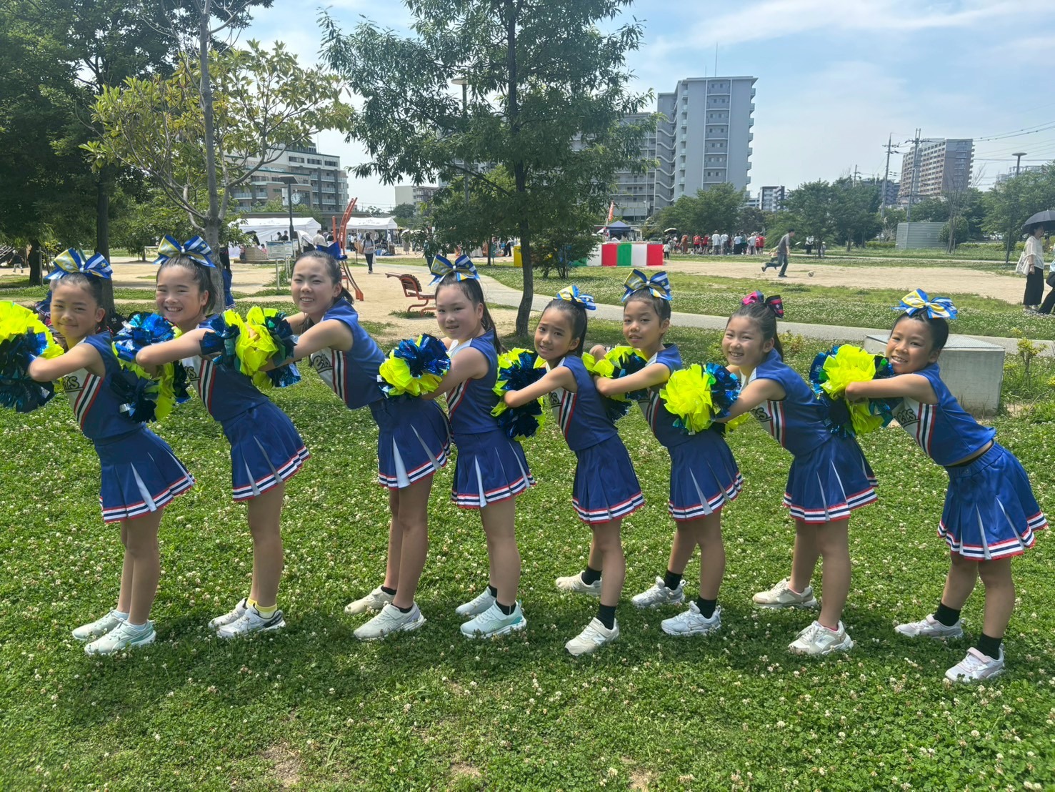 DTD CHEERDANCE TEAMのレッスン風景